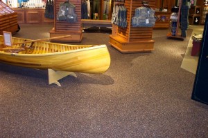 Store with canoe