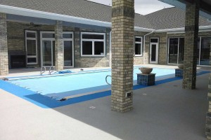 Pools and Hot Tubs Rubber Stone installations Vancouver